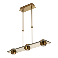 Подвесной светильник 65*12*70 см, LED 55W, 3000 / 6000K, Бронза LED4U L7515-7 AB