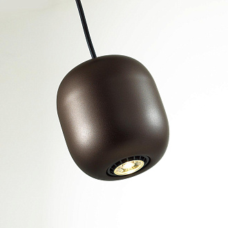 Подвес 12*12*120 см, 1 GU10*4W, Odeon Light Cocoon, коричневый 5060/1DA