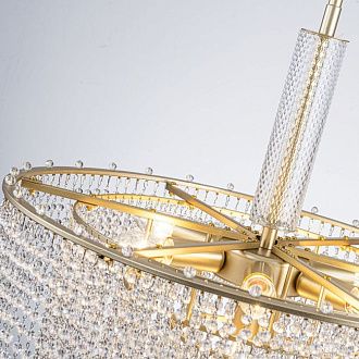Люстра на штанге 55 см, Favourite Fringe 4762-7P, золото