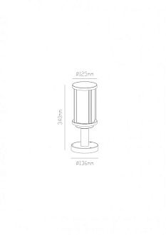 Уличный наземный светильник Arte Lamp Toronto A1036FN-1BK, черный