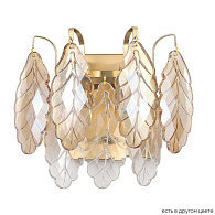 Бра 23 см, Crystal Lux TREVI AP2 BRASS, латунь