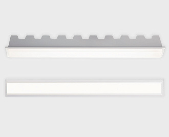 Встраиваемый LED светильник Italline IT06-6015 white, 30W LED, 3000K, белый, вр 40*3,7 см