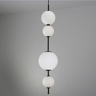 Светильник ElegantLight DZN-13550 ЧЕРНЫЙ  D200/H800-2000/4/LED/20W/4500K (120+200+100+150mm) 24-12