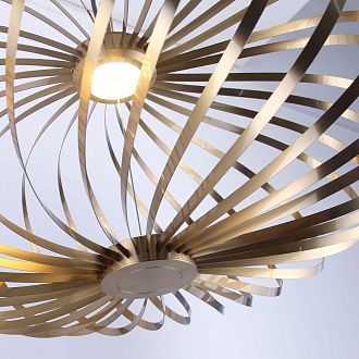 Подвесная люстра 56*38,5-280 см, 1*LED, 6W, 3000K, Favourite Spring 4680-1P, латунь