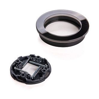 W0015108 Рамка на 1 пост, Черный Werkel, 4690389166426