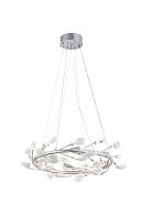 Люстра Ø600 x H160, мм, 6 x 7W+LED 18 x 1.5W(27W) 4000K, CHROME (Хром) NewRgy 9020-D600SL CHROME