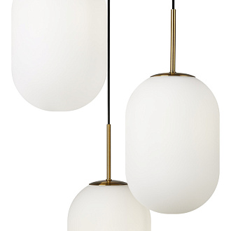 Светильник 43 см, Freya Crystal FR1012PL-03BS, латунь