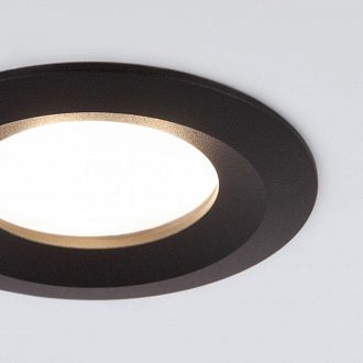 Встраиваемый точечный светильник 110 MR16 черный Elektrostandard, вр 6,5 см