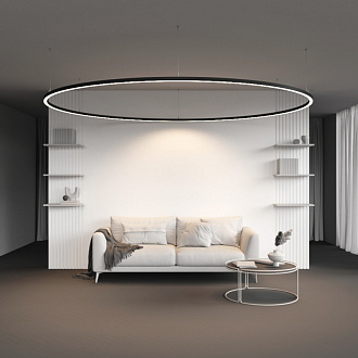 Радиусный профиль Maytoni Led strip ALM-3535R-B-D-45°-3M, черный