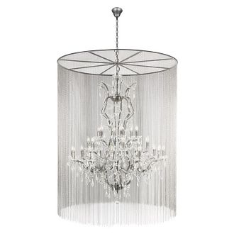 Подвесная люстра 120 см, Loft IT Vaille Crystal 10450/1200, графит