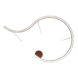 Подвесной светильник 84,6*124,5*-150 см, *LED, 65W, 4000K, ST-Luce Euclidics SL1018.603.01, коричневый