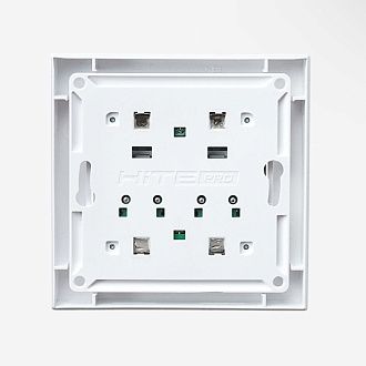Радиовыключатель клавишный HiTE PRO BASE-2F (Серый, без рамки) HPSW-BASE2F-GR (c фиксацией клавиши)