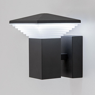 Светильник уличный 13*17 см, LED 6W, 4000K, 450Lm, 1-2 м2, IP54 Citilux CLU02W, черный