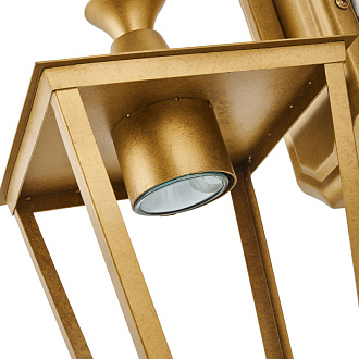 Бра Favourite Lampion 4003-1W, D185*W160*H525, вытянутый античного золота, грани декоративного хрустального элемента эффектно переливаются в лучах света, лампу GU10 можно менять