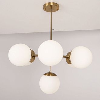 Подвесной светильник Copper Light Chandelier 7 80*80*48 см, 7*E14*40W, ImperiumLoft 40.1492, Золотистый