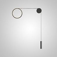 Бра HOOK Right 29*28*28 см, 2*LED*10, 5W, 3000K, ImperiumLoft hook01, Чёрный
