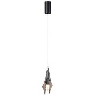 Подвес одиночный *12,5*26,6-238 см, 1*LED*6W, 3000K, Odeon Light Afalina 5442/6L, черный