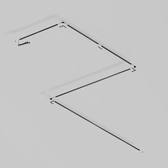 Шинопровод 1 м Exility X накладной, черный 100*2*1 см, Maytoni Technical  TRX239-411B, Черный