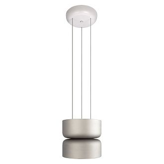 Подвесной светильник 17 см, 12W, 3000K, LOFT IT Totem 10466/2P Smoke matte, белый-дымчатый матовый