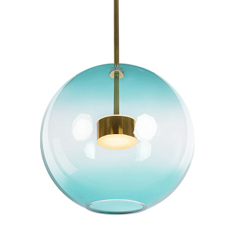 Подвесной светильник 30*52 см, 1*LED*10W LOFT IT Bolle 2027-P1 Blue золото