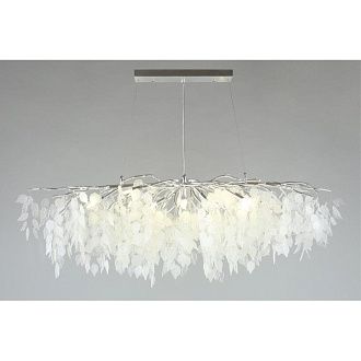 Подвесная люстра 120*60*80-150 см, 13*G9, 5W, Aployt Zhozefina APL.849.33.13, хром