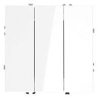 Выключатель встраиваемый Voltum S70 трехклавишный 10А, белый  пластик  VLS030101