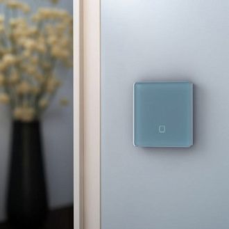 Радиовыключатель сенсорный HiTE PRO SN-R1 (Серо-голубой, закругленные углы) HPSW-SNR1-GB