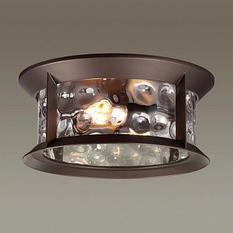 Уличный светильник Диаметр 35 см Odeon Light Mavret 4961/2C Коричневый
