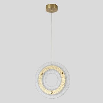 Подвесной светильник 25 см, 25W, 3000K, Crystal Lux DIEGO SP25W LED BRASS, латунь