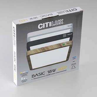 Светильник накладной LED 18W*Мульти Citilux CL738K182V Бейсик Клен