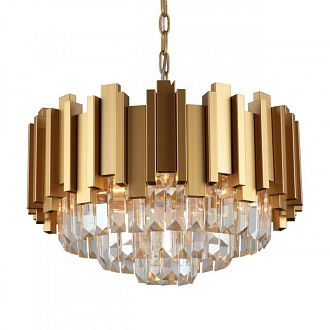 Каскадная люстра 50*30-70 см, 6*E14, 40W, Omnilux Omnilux 720 OML-72003-06, золотой