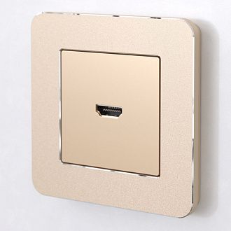 W0012611 Рамка на 1 пост Platinum, шампань Werkel, 4690389184437