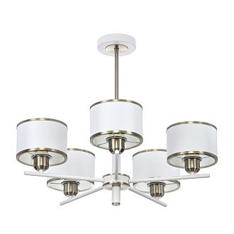 Люстра на штанге 60 см с абажурами Белая Citilux ALTON CL421252