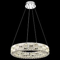 Подвесная люстра 60 см, 60W, 3000-6000K, Wertmark Elaine WE469.06.103, хром