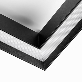 Светильник заливающего света угловой Uno 2,2*2,5 см, 24W, 3000K, Lightstar Uno 259437, Черный матовый