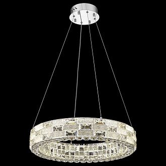 Подвесная люстра 60 см, 60W, 3000-6000K, Wertmark Elaine WE469.06.103, хром