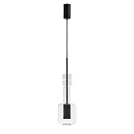 Подвес 15*15*120 см, GU10 50W, Lumion Verona чёрный, 6503/1A