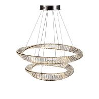 Подвесная люстра 80 см, 90W, 4000K, Aployt Olimp APL.045.13.90, никель