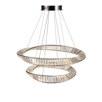Подвесная люстра 80 см, 90W, 4000K, Aployt Olimp APL.045.13.90, никель