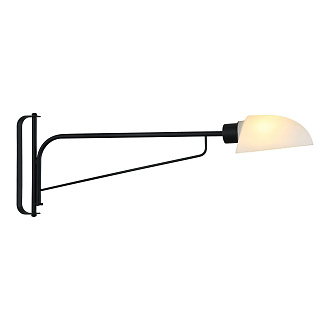 Бра настенное 12*26 см, 1*E27 черный Lussole Carter LSP-8864