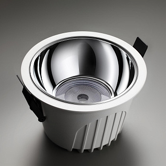 Светильник LED 11 см, 20W, 4000K, NovoTech SPOT KNOF 358693, белый-хром, вр 9,5 см