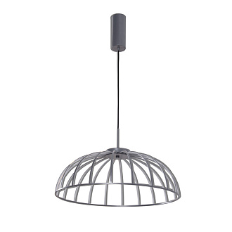 Подвесная люстра 60*190 см, 60W, Favourite Vertex 4285-6P Матовый серый и белый акрил