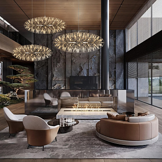 Светильник 72 см, 26W, 3000K, LOFT IT Raimond 1898/750 Chrome, хром