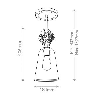 Подвесной светильник Elstead Lighting, Арт. STARING-MP-DG-CLEAR