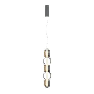 Подвесной светильник 12*12*382 см, LED*13W, 3000K, Maytoni Ritmo MOD381PL-L30CH3K, хром
