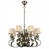 Люстра Lightstar ANTIQUE 8х40W Е14 БРОНЗА 783081 Диаметр 75 см