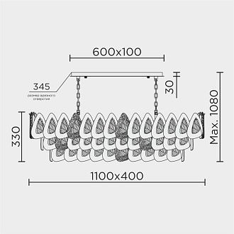 Подвесная люстра MODELUX ML.6775.1125 GD