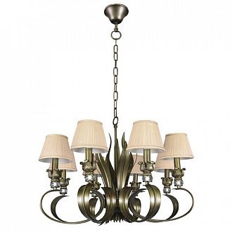 Люстра Lightstar ANTIQUE 8х40W Е14 БРОНЗА 783081 Диаметр 75 см