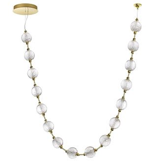Светильник 375 см, 64W, 4000K, Odeon Light Crystal 5008/64L, золото