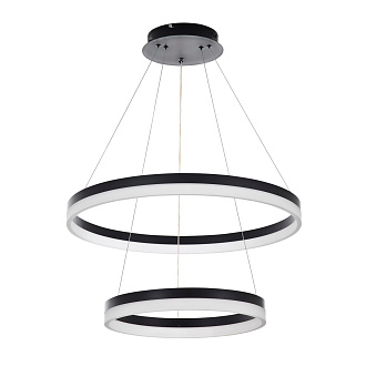 Подвесной светильник 60*60*90 см, LED 80W, 3000 / 6000K, Черный LED4U L10823-60-40 BK